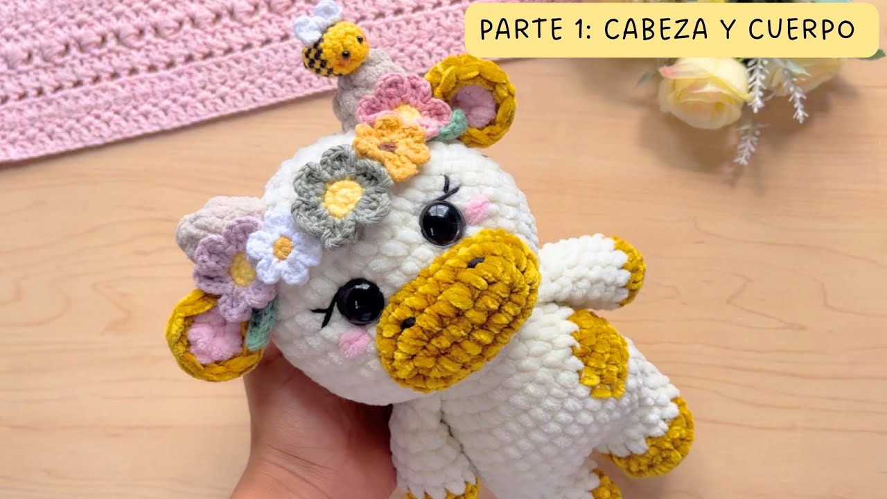 Корова амигуруми из синели - Корова амигуруми 🐮 пошаговое руководство ЧАСТЬ 1