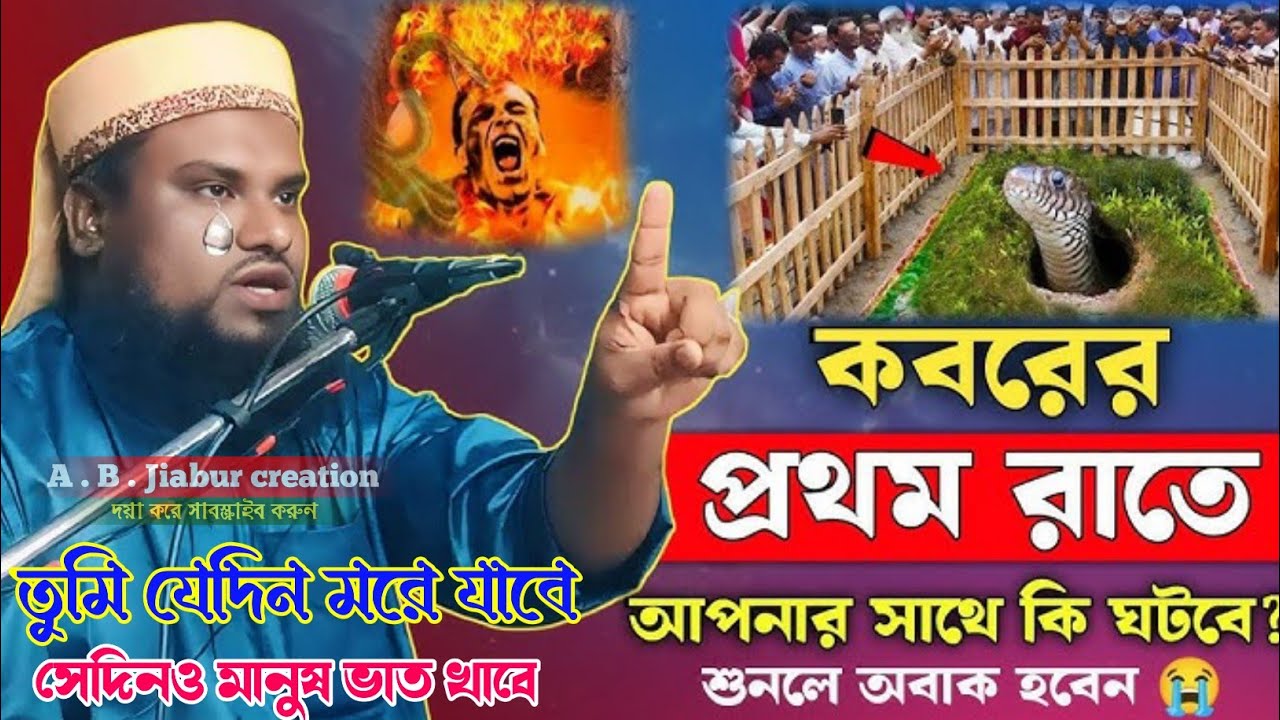 তুমি যেদিন মরে যাবেসেদিনও মানুষ ভাত খাবে কবরের কান্নার Moulana Jabir Hussain Sahab ABJiabur creation