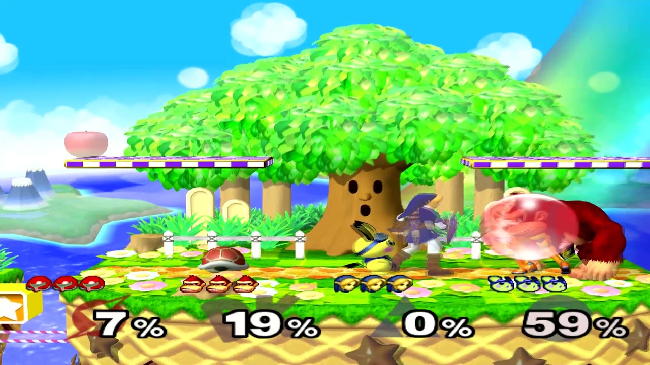 Super Smash Bros Melee (GCN) Melee VS Stock Team Match #9