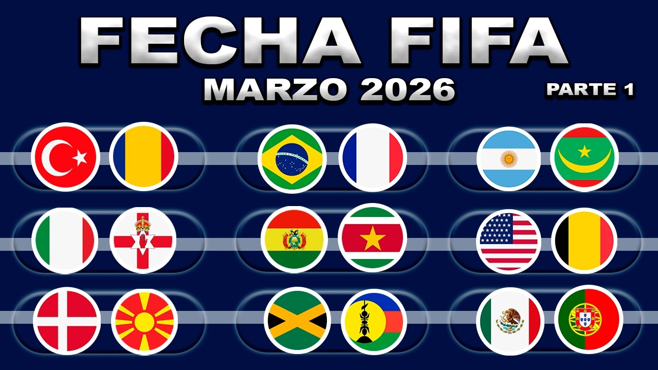 FECHAS, HORARIOS Y CANALES PARA LA FECHA FIFA MARZO 2026 | REPECHAJE, M&Eacute;XICO VS PORTUGAL Y M&Aacute;S