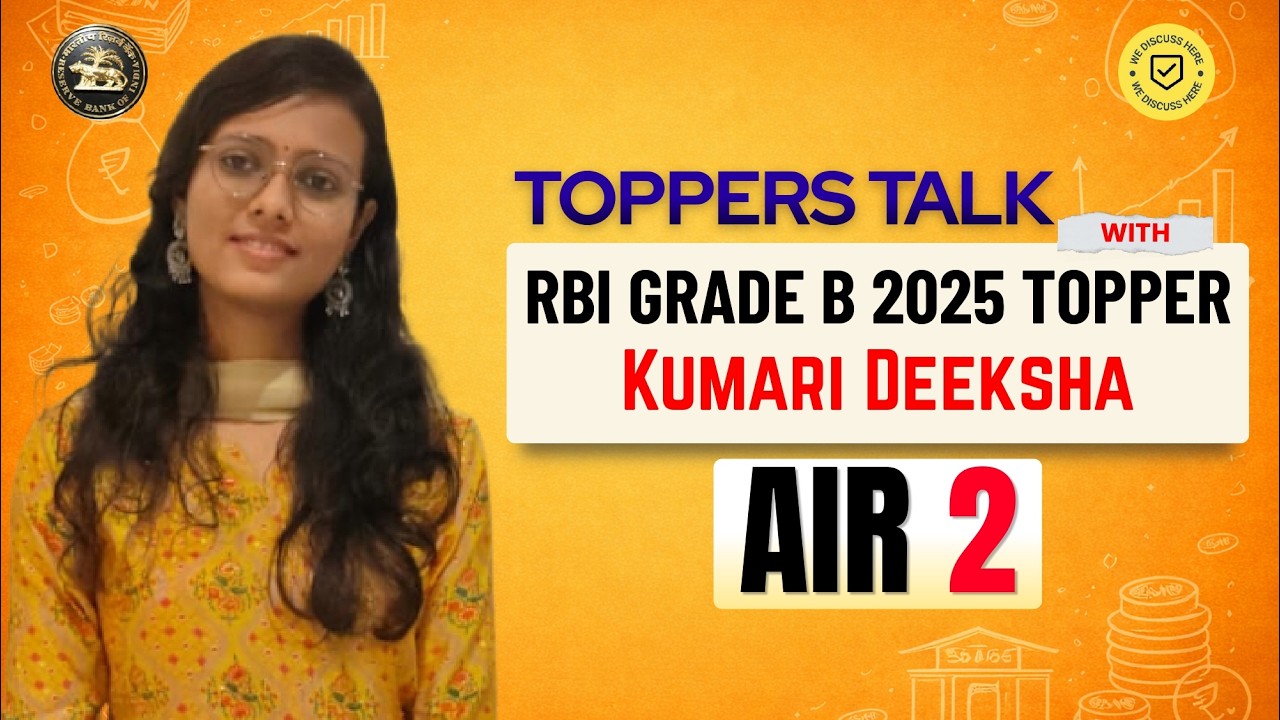 RBI Grade B Topper - Kumari Deeksha