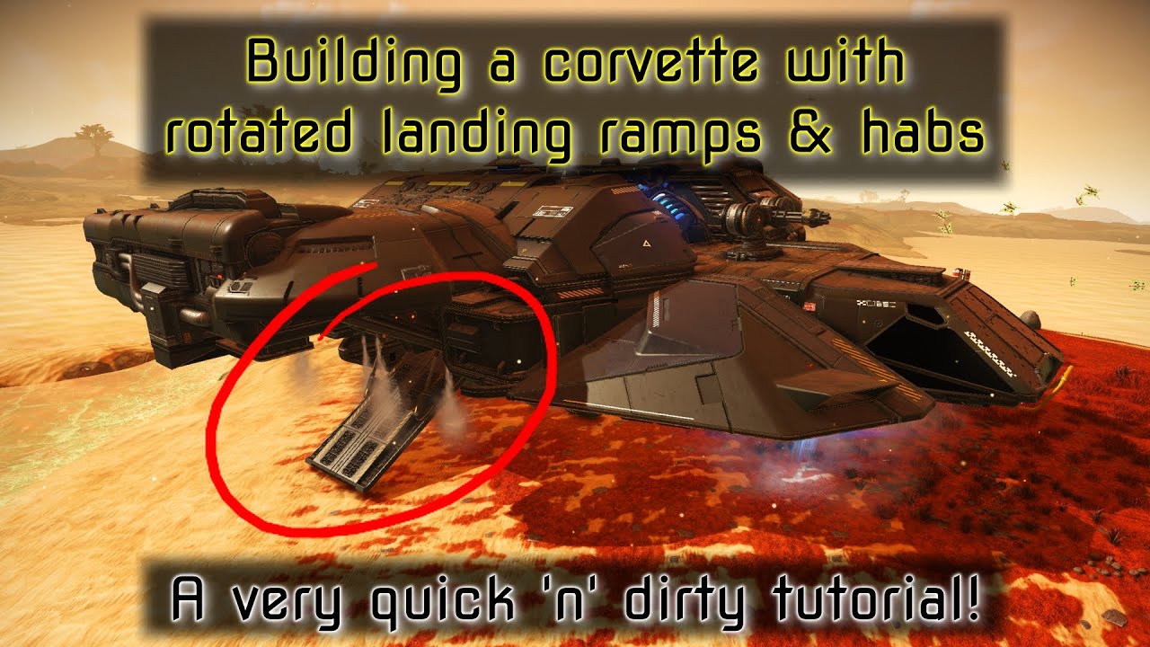 NMS Corvettes: How to do side mounted bays & habs