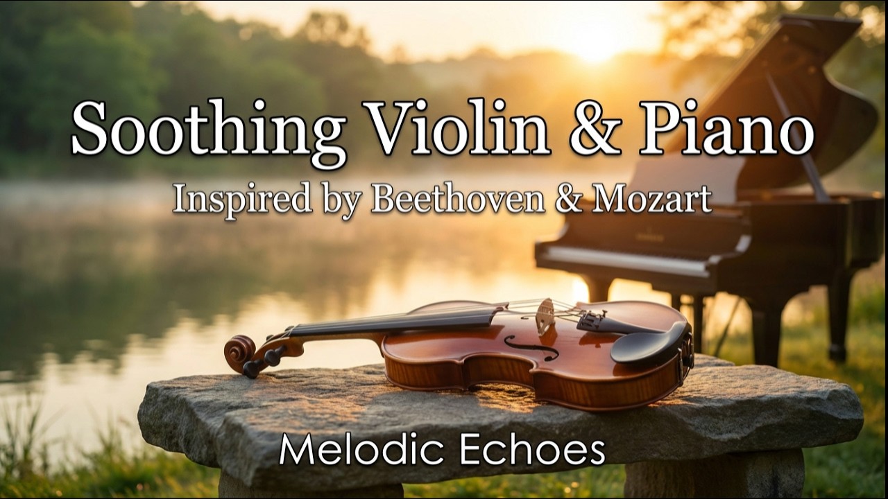 Soothing Violin & Piano for Focus and Relaxation | Inspired by Beethoven & Mozart