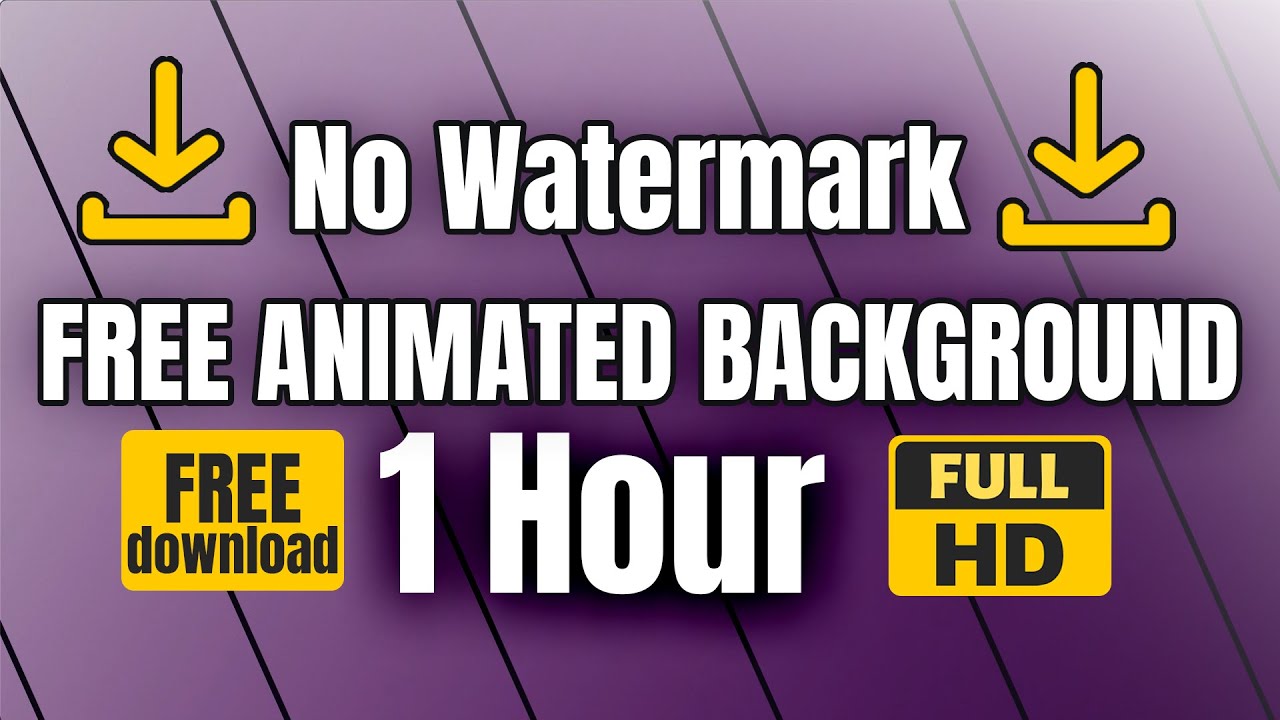 🎬 1-Hour Animated Background Loop &ndash; Purple Gradient | Seamless & Clean Visuals - FREE