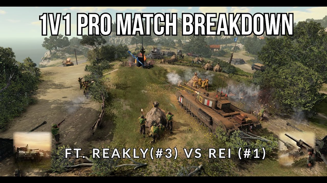 COH3 Pro-Match 1v1 Breakdown | Reakly(#3 UKF) vs Rei (#1 WM) | Taranto Coastline