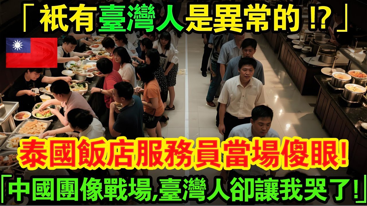 「只有臺灣人才這麼異常！？」泰國飯店自助餐現場，臺灣人vs中國人的極端對比震驚全世界！😱#taiwan #大熱門 #台湾 #news #台灣 #臺灣