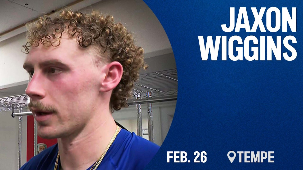 Jaxon Wiggins recaps his first Cubs spring game action vs. Angels | Marquee Sports Network