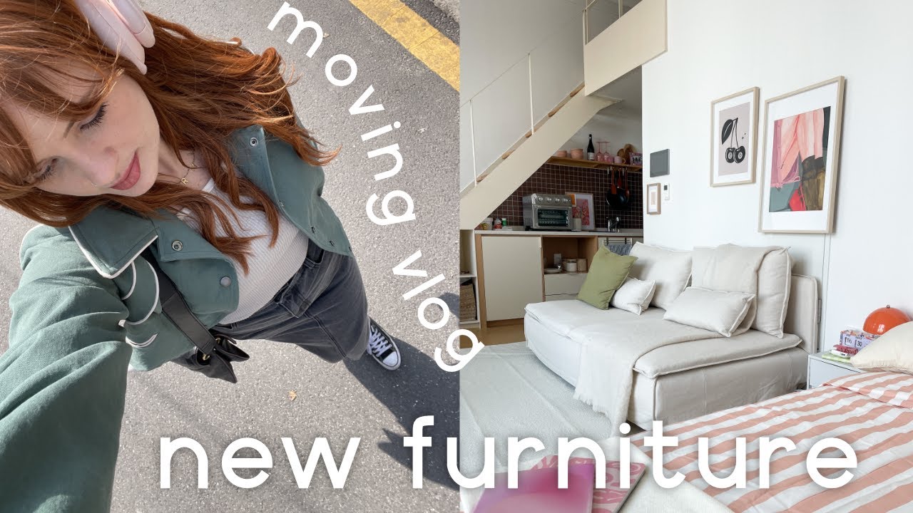 Moving Vlog in Seoul | Unpacking and building more furniture