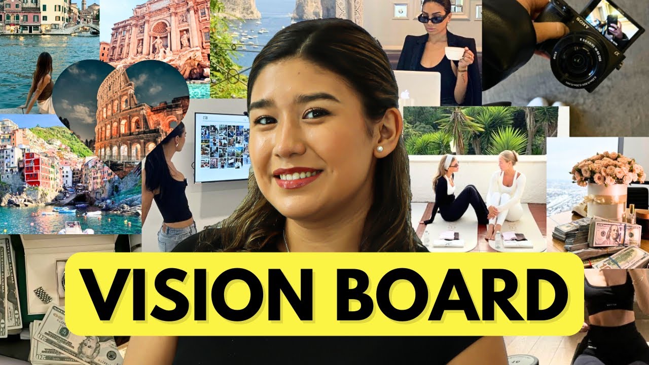 How to create a vision board on Canva (Vision board for 2025)