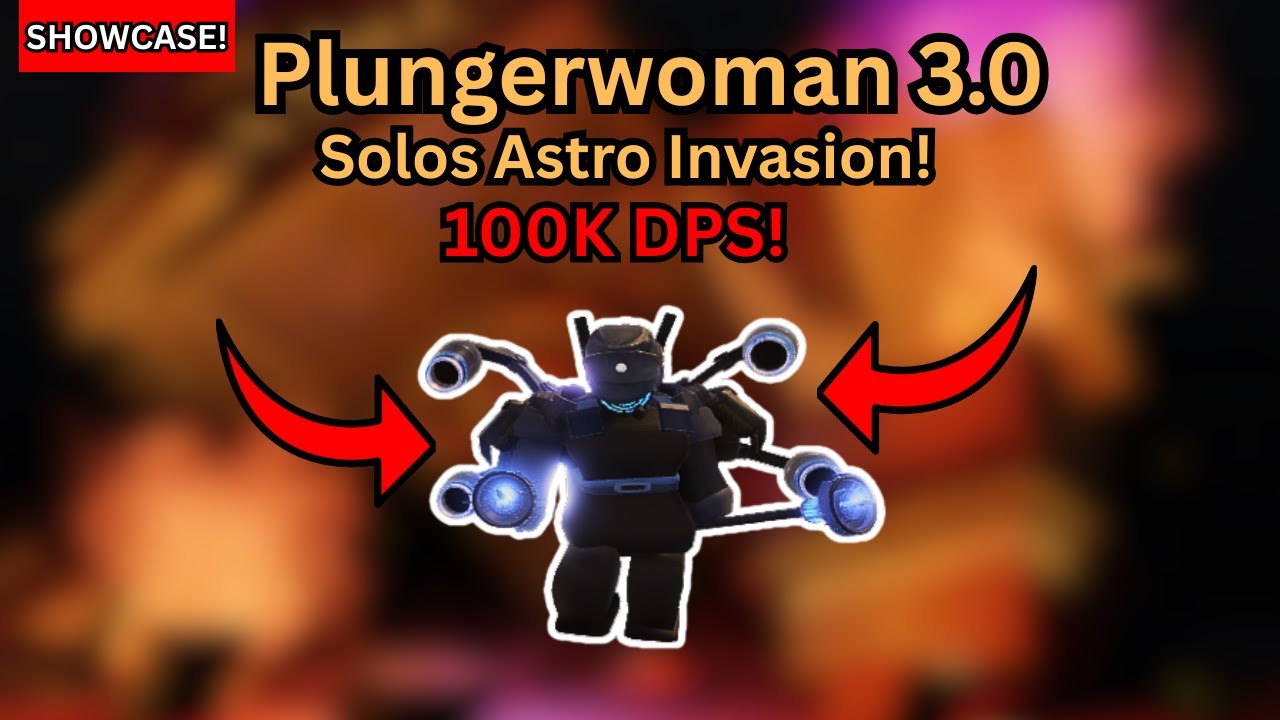 Plungerwoman 3.0 Is BROKEN! (100K DPS Tower) | Blocky Toilet Tower Defense