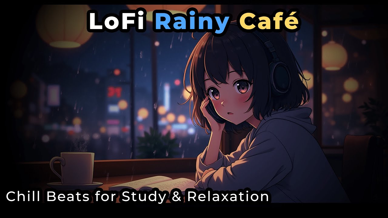 LoFi Rainy Café – Chill Beats for Study & Relaxation | Cozy Night Ambience