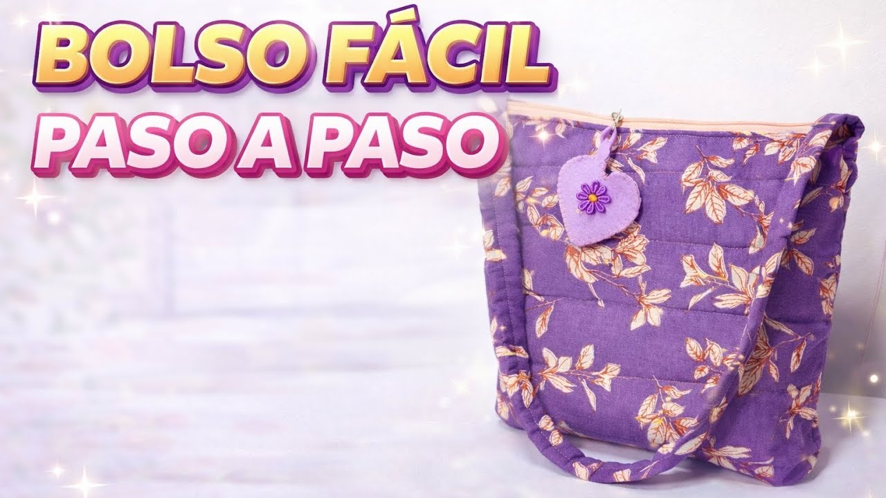Como hacer un bolso fácil paso a paso /Tutorial ✨🍥