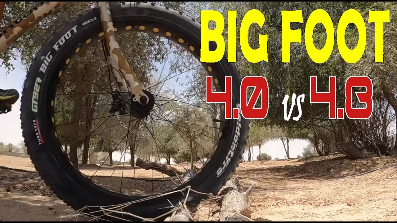 FAT BIKE TYRES REVIEW - 4.0 vs 4.8 #fatbike​ #myfriendsreview​ #goldentyre​