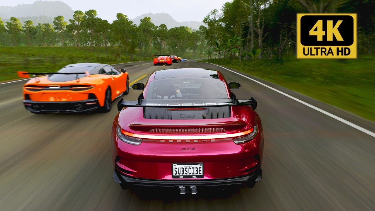 Porsche 911 GT3 vs Supercars - Forza Horizon 5