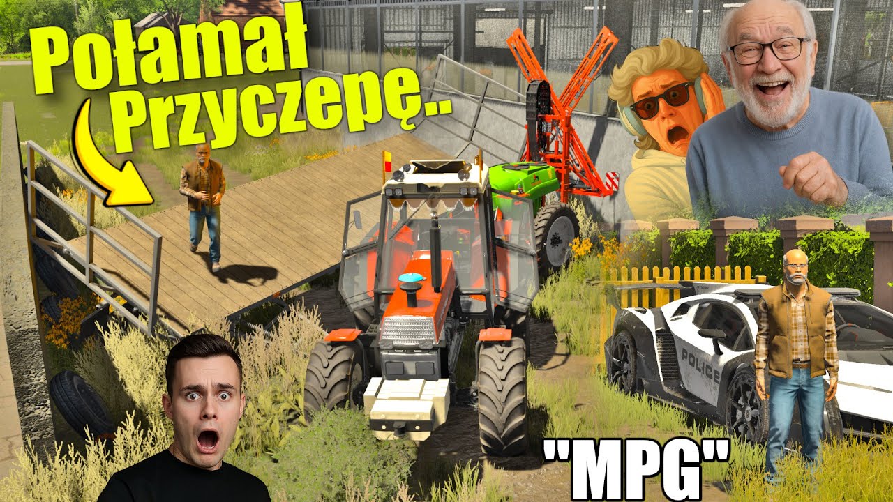Stary Kazik🤣 Odwiedził MOJE GOSPODARSTWO!😨 i Narobił SZKÓD..😭  #MPG
