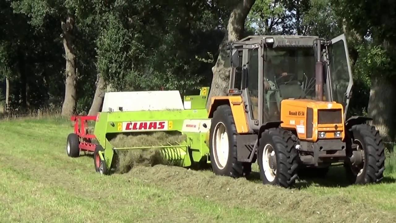 RENAULT 85-34  TX MET EEN  & CLAAS MARKANT 65 +  VERZAMELKAR