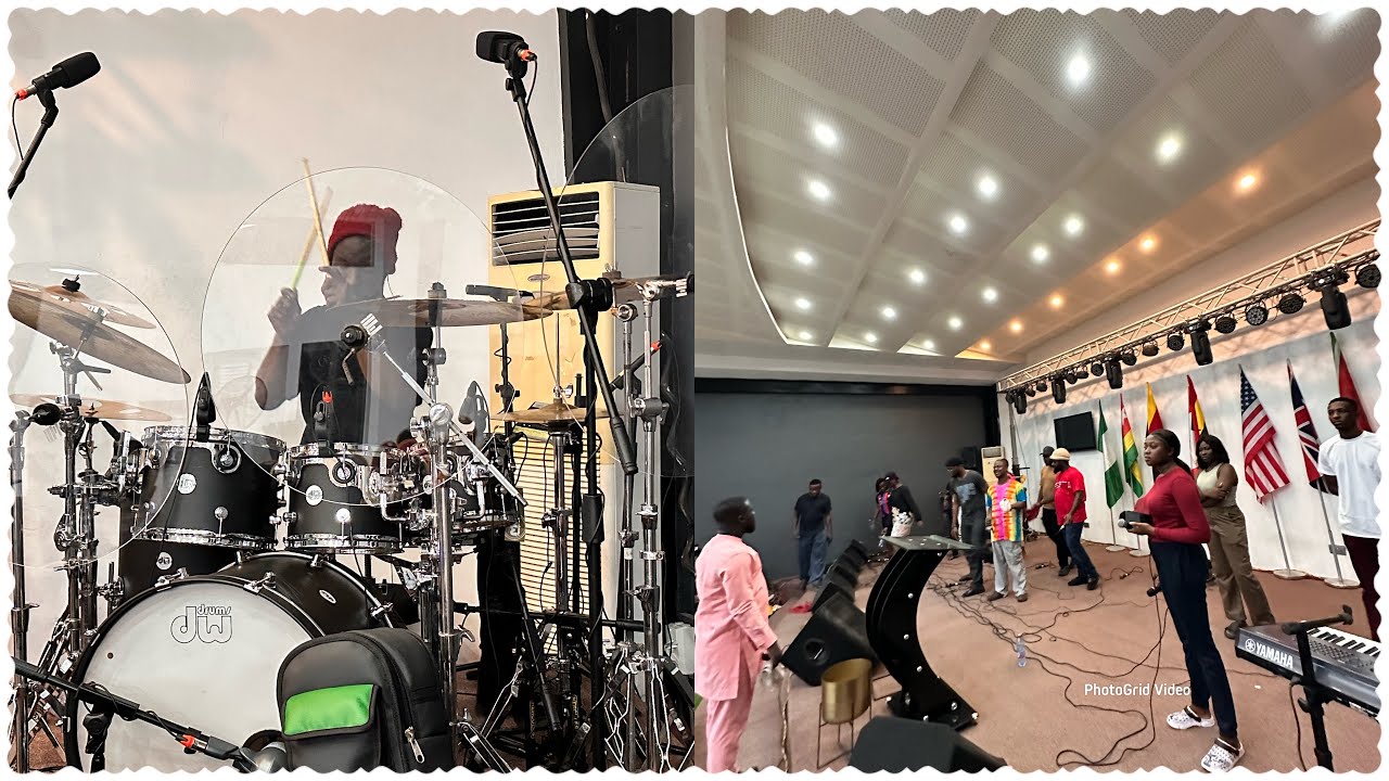 THE BLOOD 🩸 CREW ARRIVAL & SOUND CHECK 🔥🔥 ahead LIVE MINI CONCERT IN ACCRA 🔥🔥🔥🥁🎸🎹