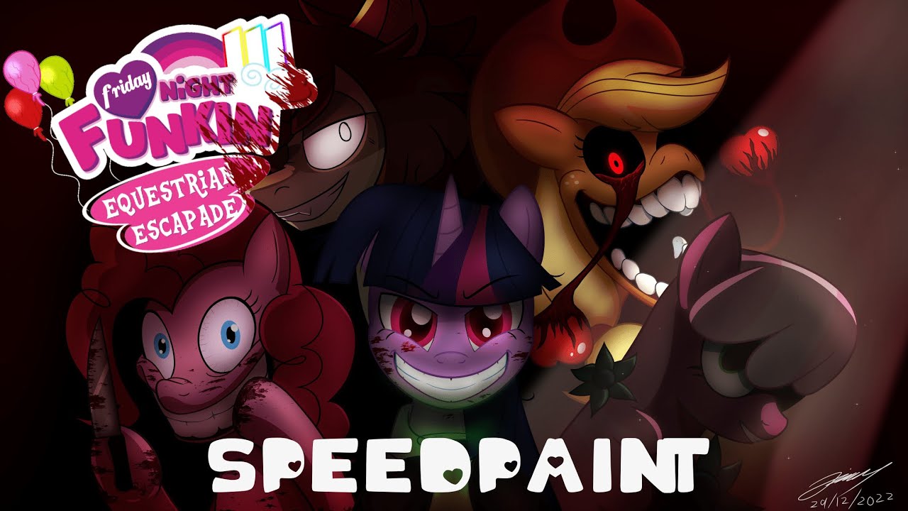 FNF- Equestrian Escapade Fanart Speedpaint