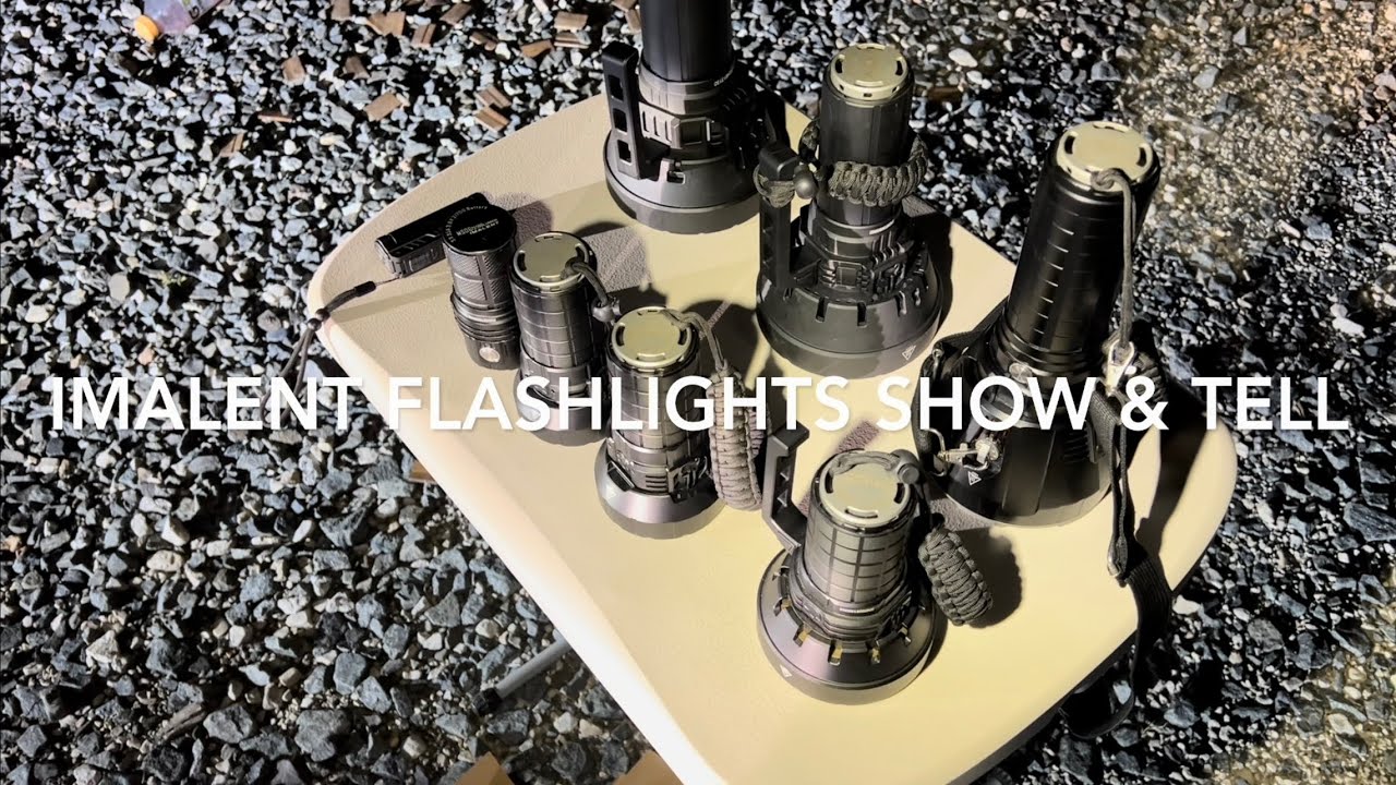 IMALENT MS32 (200,000 lumens) along with the BL50, MS03, MS06, MS12 MINI, MR90, SR16, MS18 & SR32.