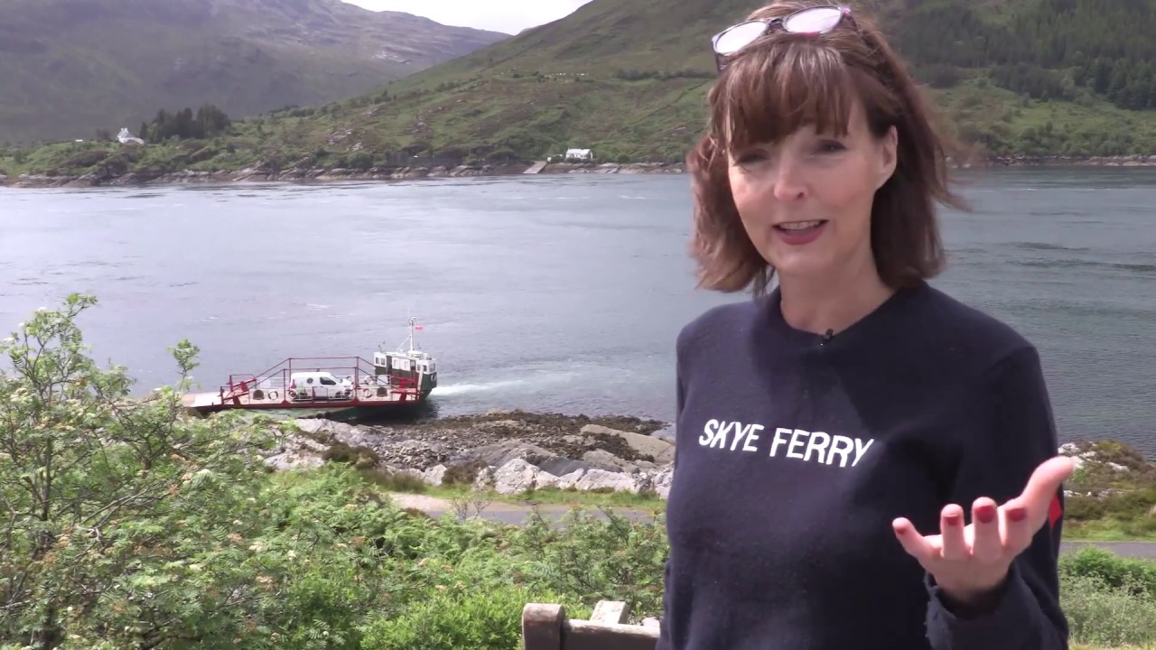 Scotland's last manually operated turntable ferry goes over the sea to Skye