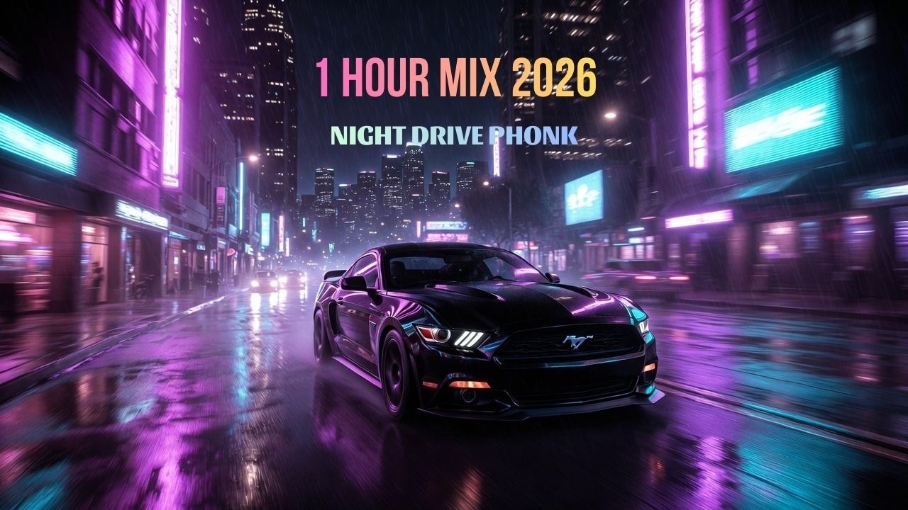 1 HOUR NIGHT DRIVE PHONK 2026 🌃 Dreamy Wave & Hardwave Mix | Neon Tunnel Vibes