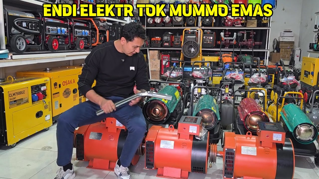 ENDI ELEKTR (SVET) MUOMMO EMAS DIVIJOK, GENERATOR, STABILIZATOR, UPS VA INVEKTOR SALYARKA PECHKA