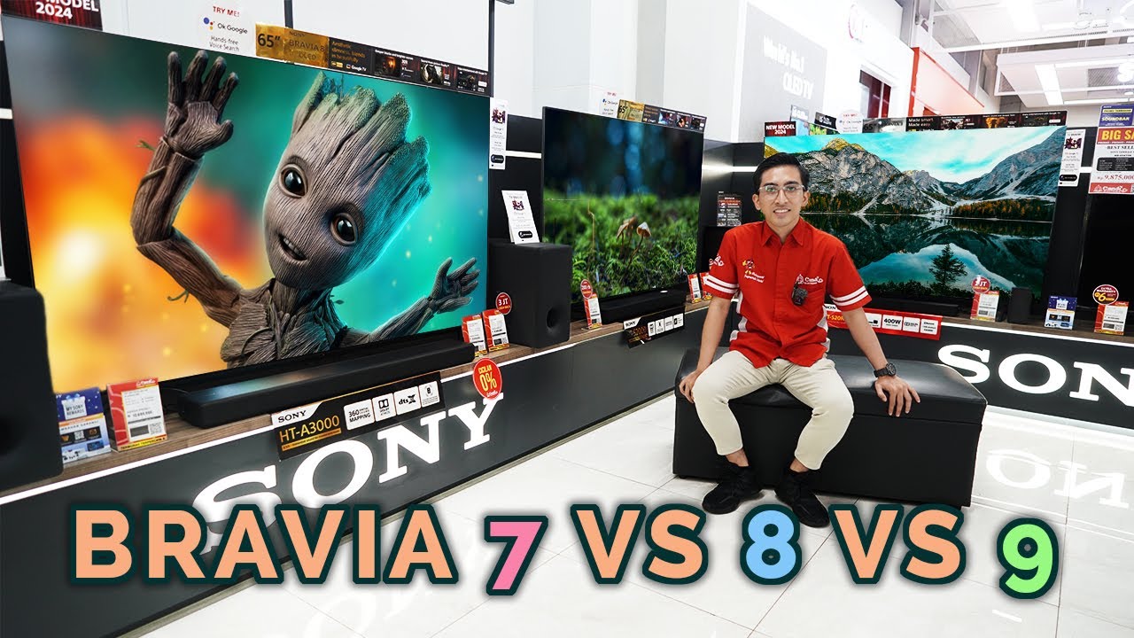 SERUPA TAPI TAK SAMA..! ini Perbedaan / Perbandingan TV SONY BRAVIA 3, BRAVIA 7, & BRAVIA 8 || @Sony