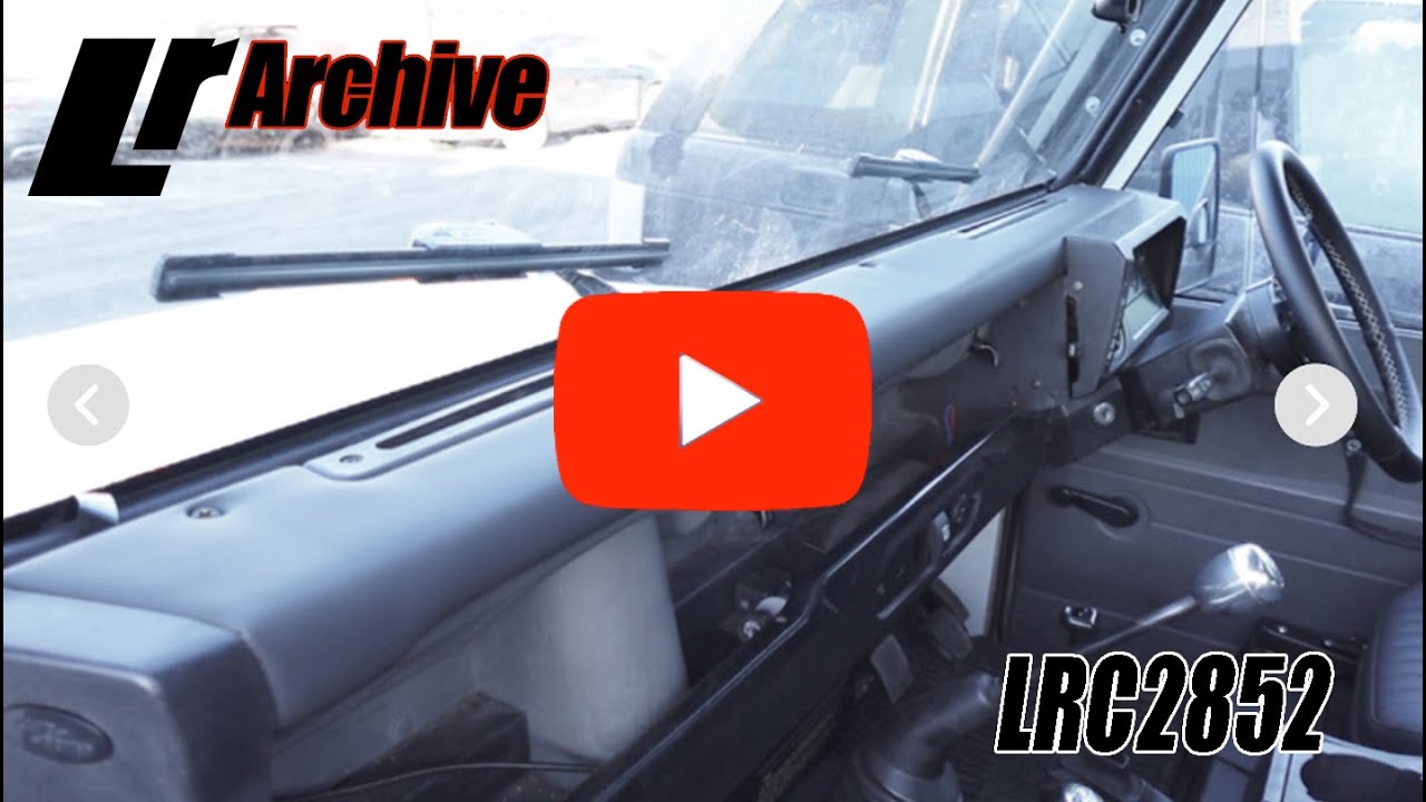 LRC2852 - BLACK VINYL DASH CRASH PAD COVERING FOR LAND ROVER DEFENDER - BY BOULDER RIDGE - LRC2853