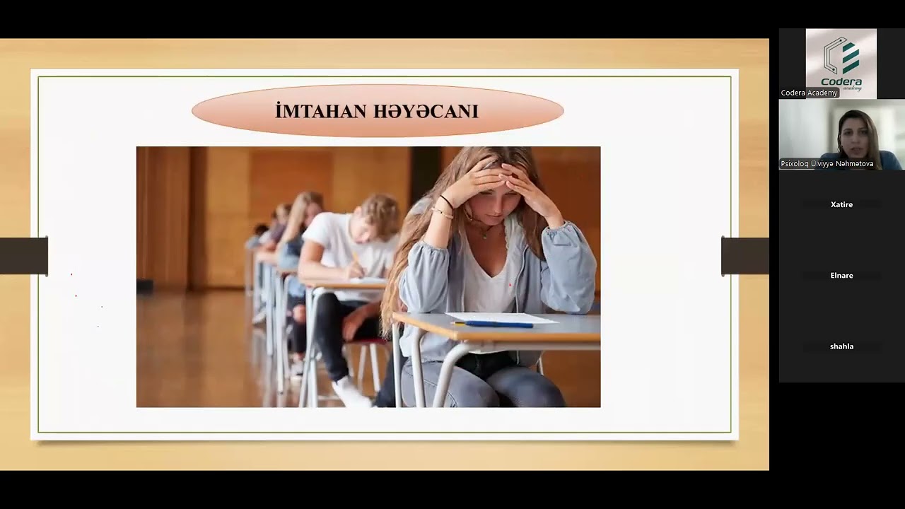 İmtahan stressinə yox deyə bilmək