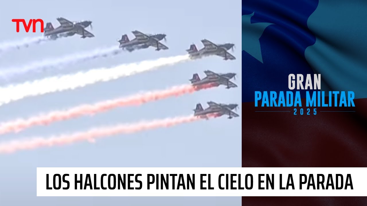 Los Halcones pintaron el cielo de patriotismo en la Parada Militar 2025 | 24 Horas TVN Chile