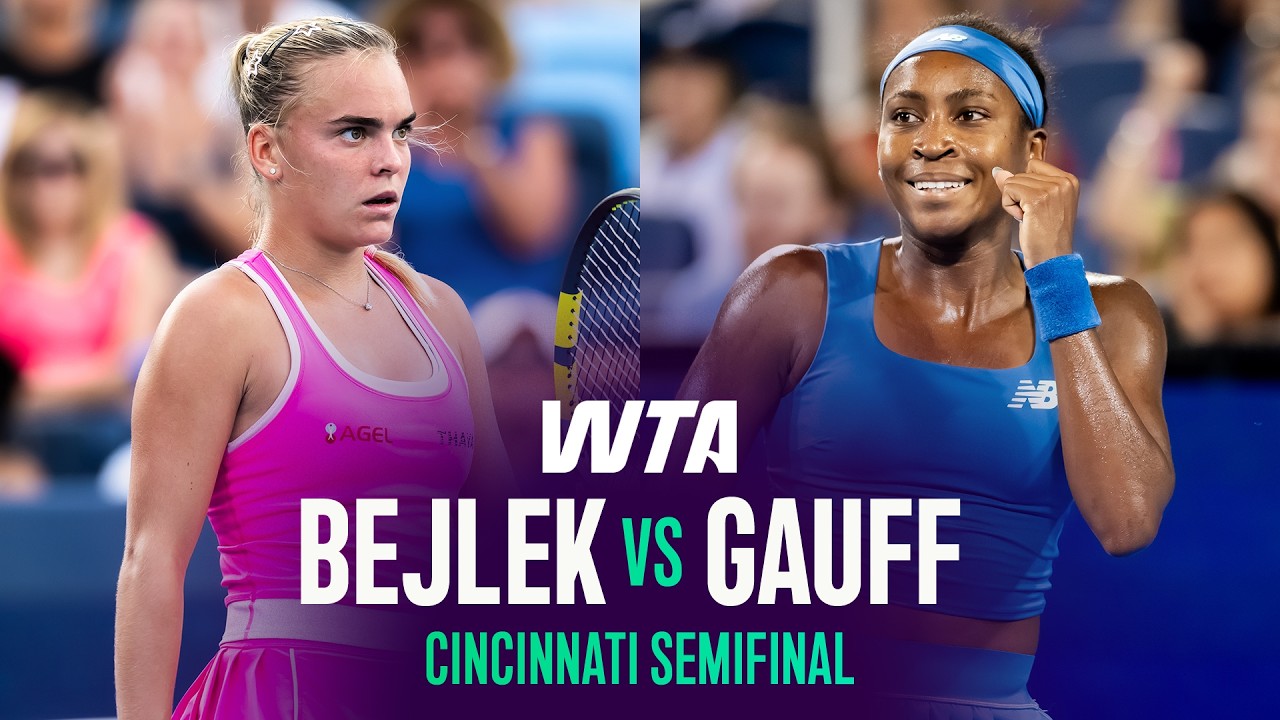 Sara Bejlek vs. Coco Gauff | 2026 Cincinnati Semifinal | WTA Match Highlights