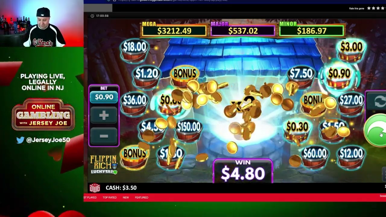 Flippin Rich Luckytap slots LIVE [Online Gambling with Jersey Joe # 229]