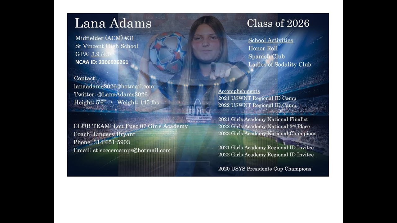 Lana Adams - 2024 GA Regionals Soccer Highlights
