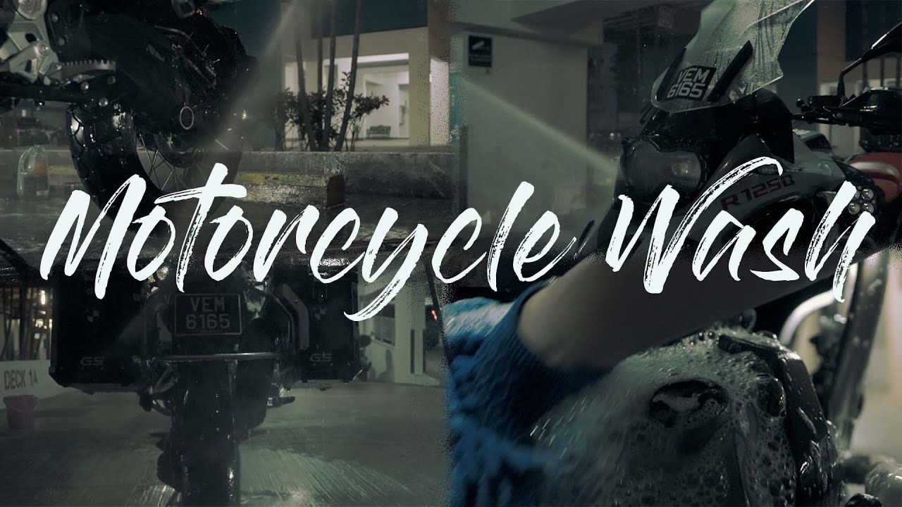 BMW GSA R1250 | Cinematic Motorcycle Wash  - Sony ZV-E10