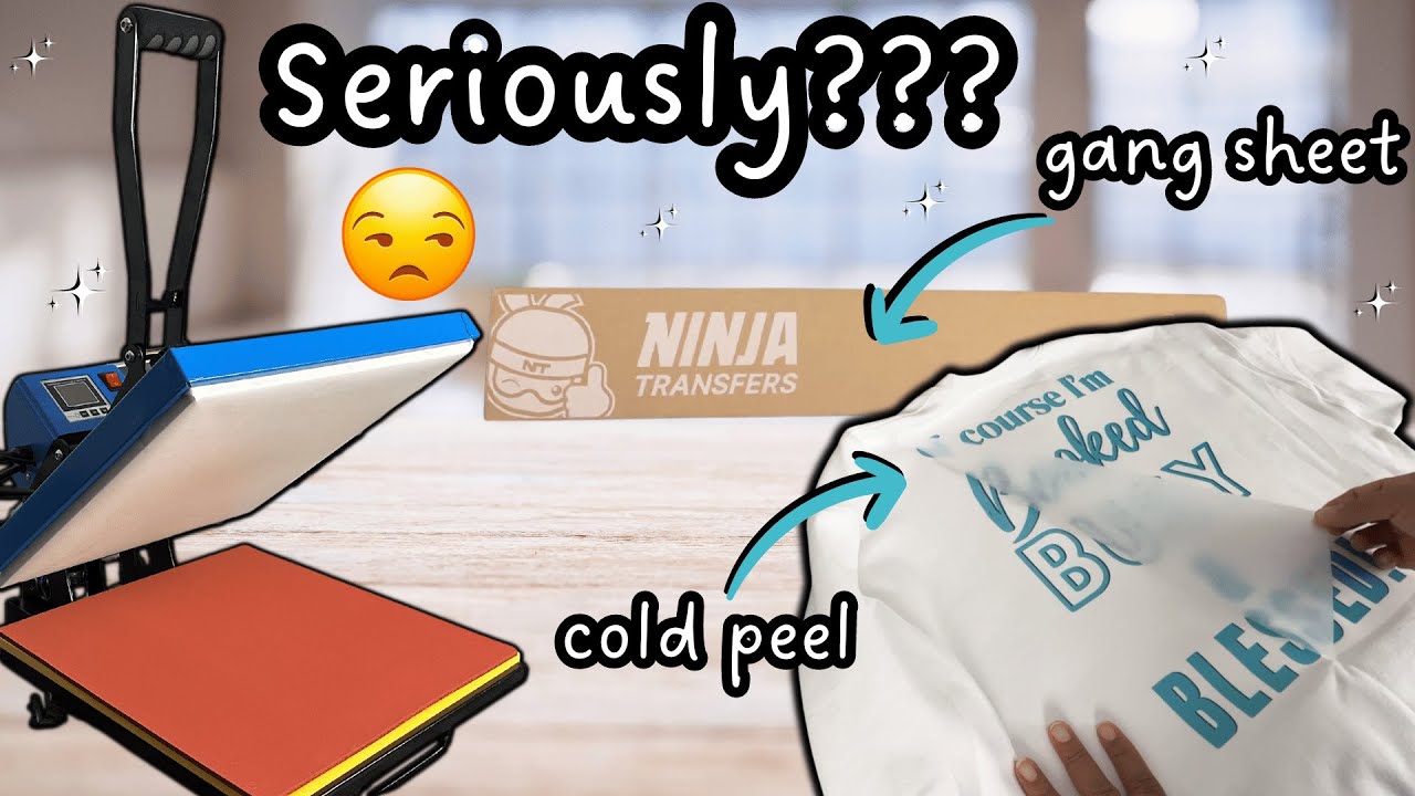 I finally tried Ninja Transfers DTF transfers | Small Business Vlog