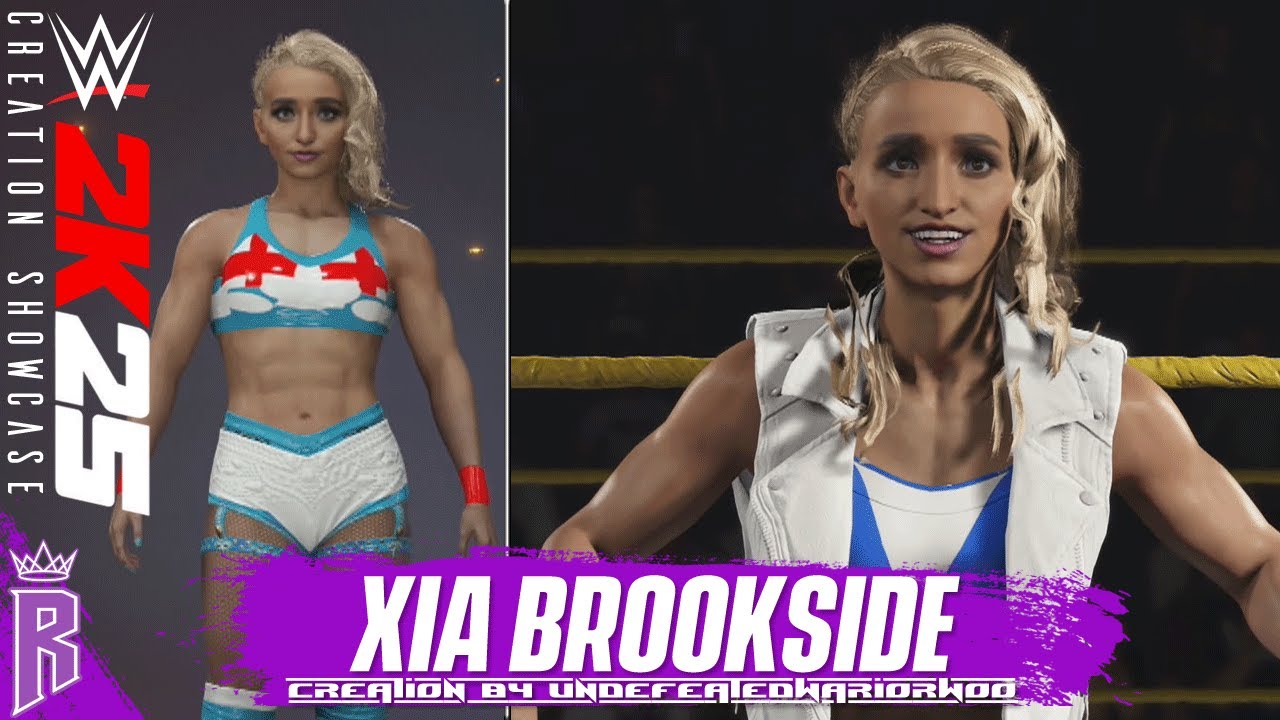 Демонстрация творений WWE 2K25: Ся Бруксайд #WWE2K25 #XiaBrookside