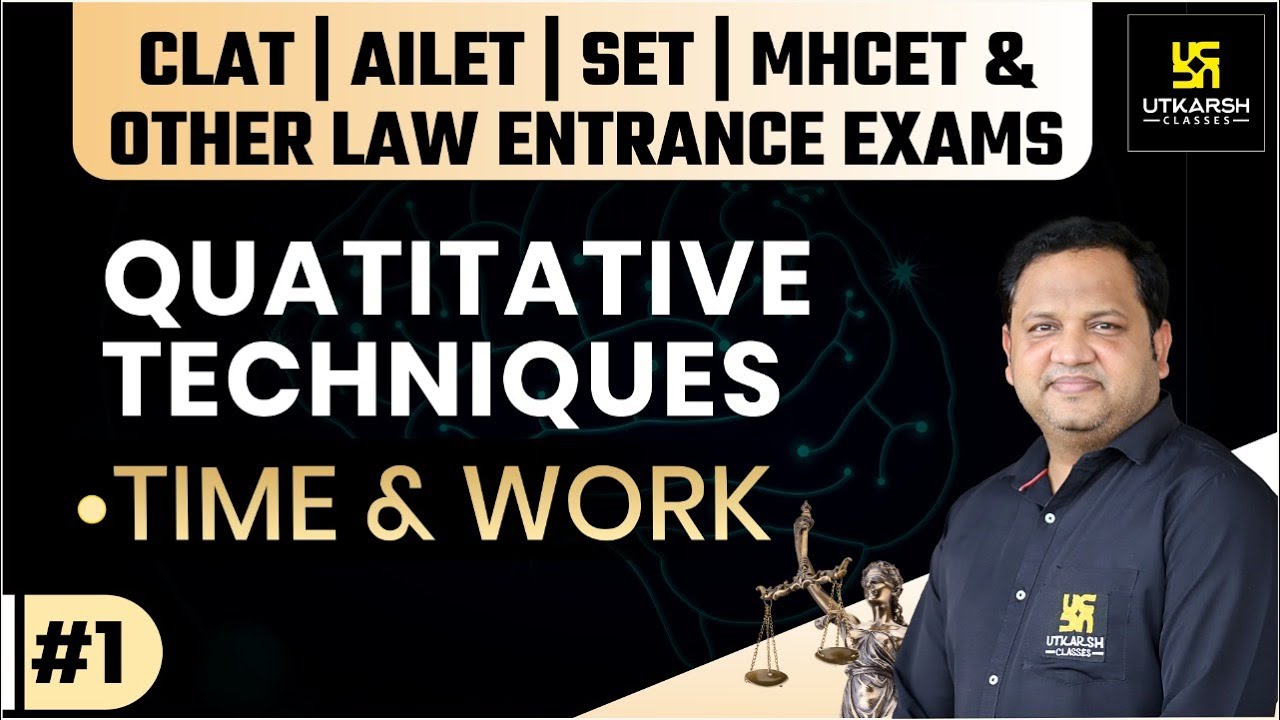 Quantitative Techniques | Time & Work #1 | CLAT 2022 | Tricks & Formulas | Anubhav Sir