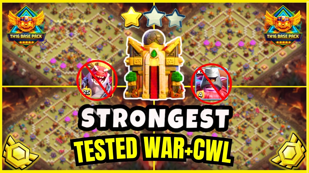 🏆 TOP 10 WORLD BEST TH16 War Base With Link | Th16 Cwl Base With Link | Th16 Legend Base | 2026