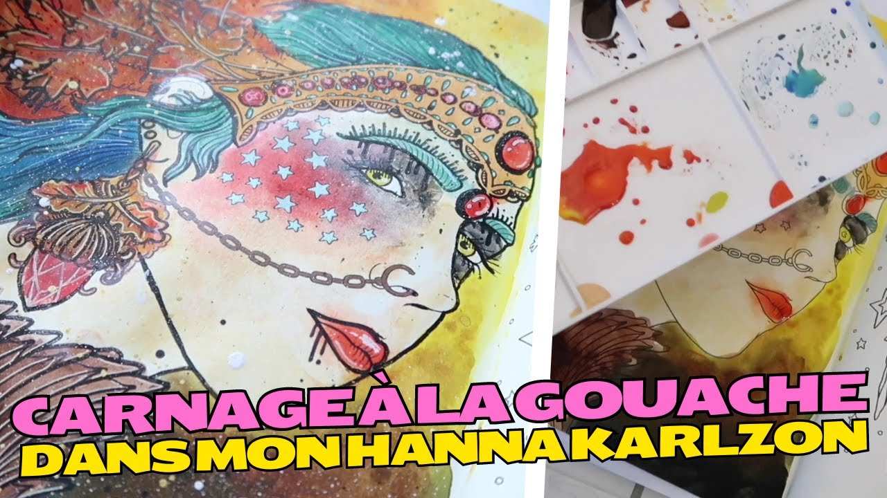 CARNAGE A LA GOUACHE - Colo dans un Hanna Karlzon : je peins avec mes doigts