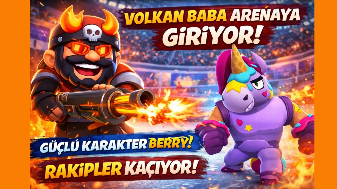 Volkan Baba ile Berry Şovu! Rakipler Kaçıyor! 🔥 | Brawl Stars . #brawlstars #brawlstarsturkiye