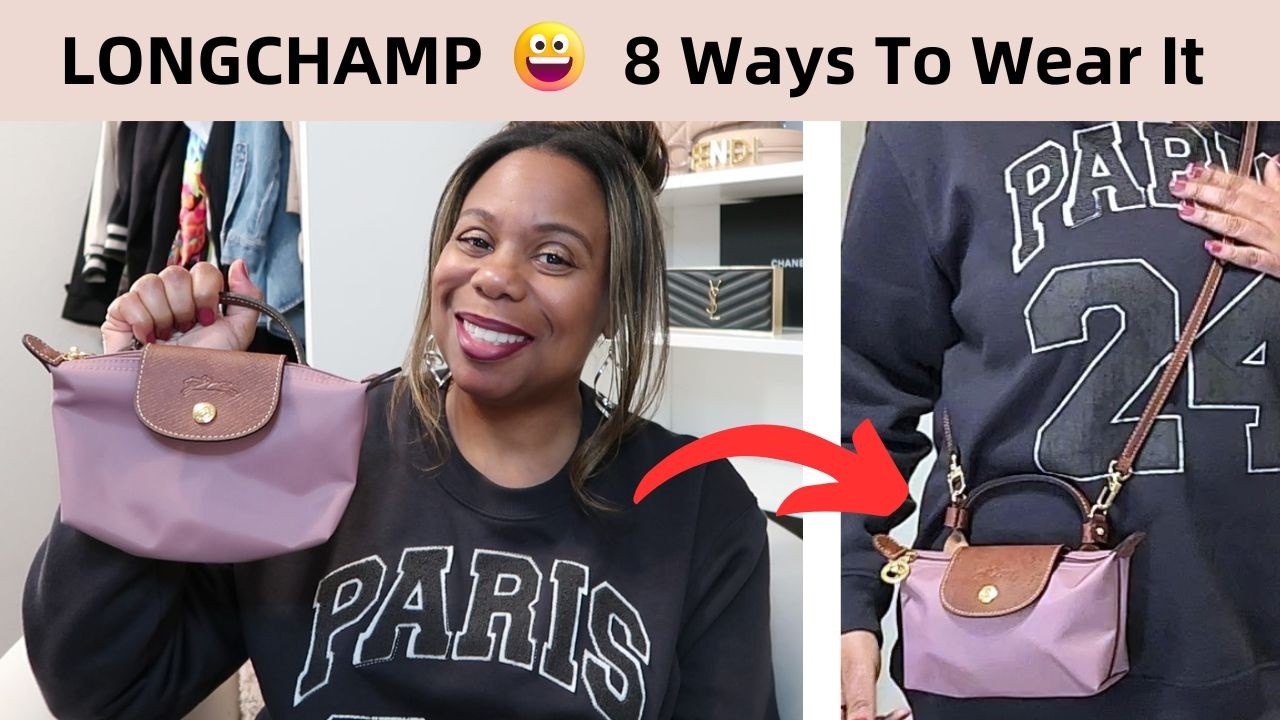 LONGCHAMP POUCH TURNED INTO CROSSBODY BAG | What Fits | Mod Shots