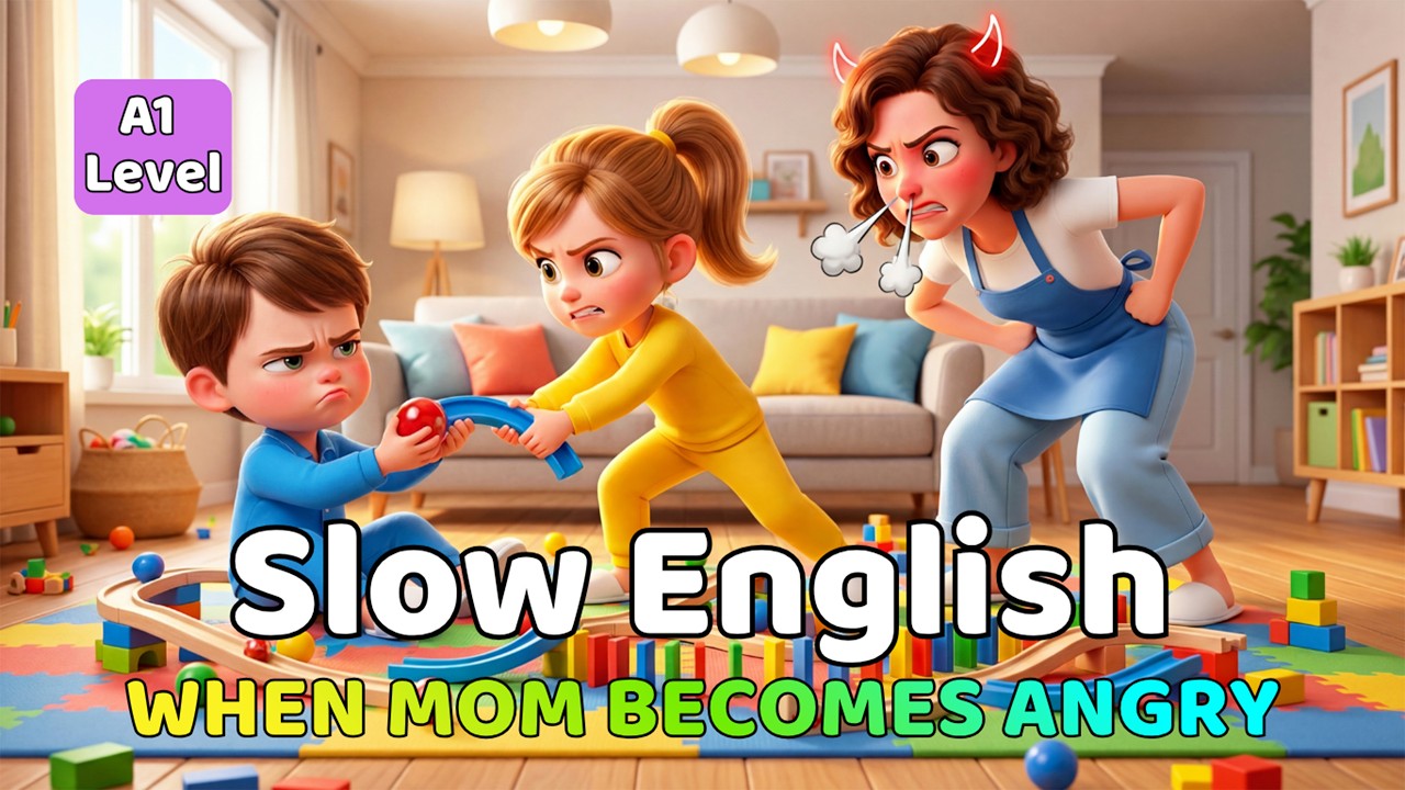 When Mom Becomes Angry | English Listening Practice for Start Learning English (A1 - A2 Level)