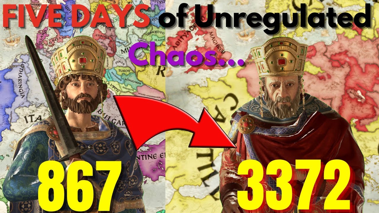 CK3 but I Let it Run for FIVE DAYS STRAIGHT! (Complete Chaos)