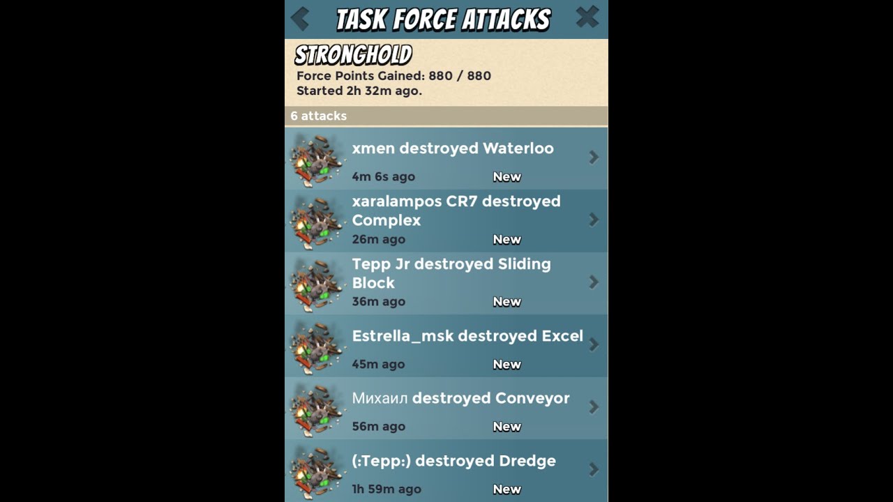 BOOM BEACH OPERATION STRONGHOLD BY 6 ATTACKS