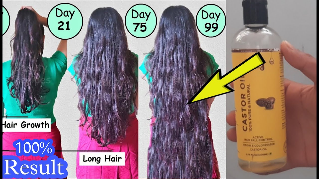 Castor oil for extreme hair growth|winter Hair Care Hacks|21Days Challenge,ForThickerLonger Hair