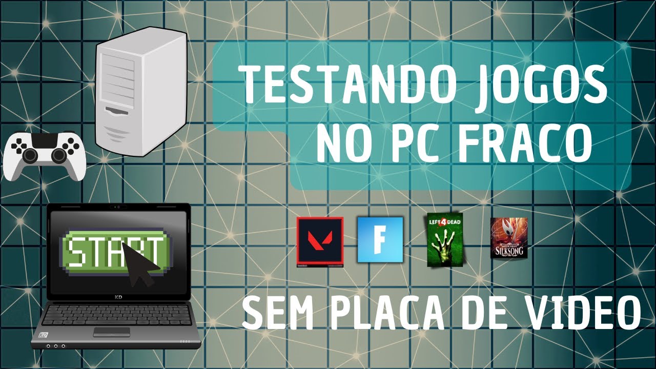 TESTANDO JOGOS NO MEU PC FRACO (SEM PLACA DE VÍDEO) I3 4160+8GB DE RAM