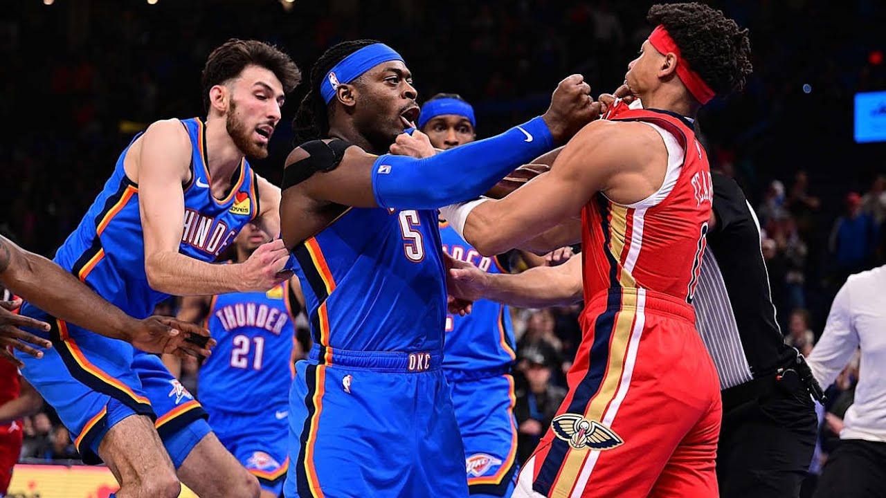 Buzzer Beater turns into BRAWL : Dort and Fears go at it