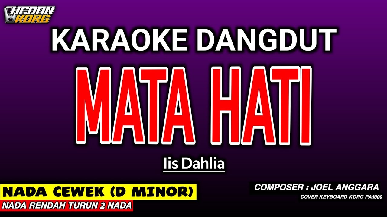 MATA HATI KARAOKE DANGDUT - IIS DAHLIA