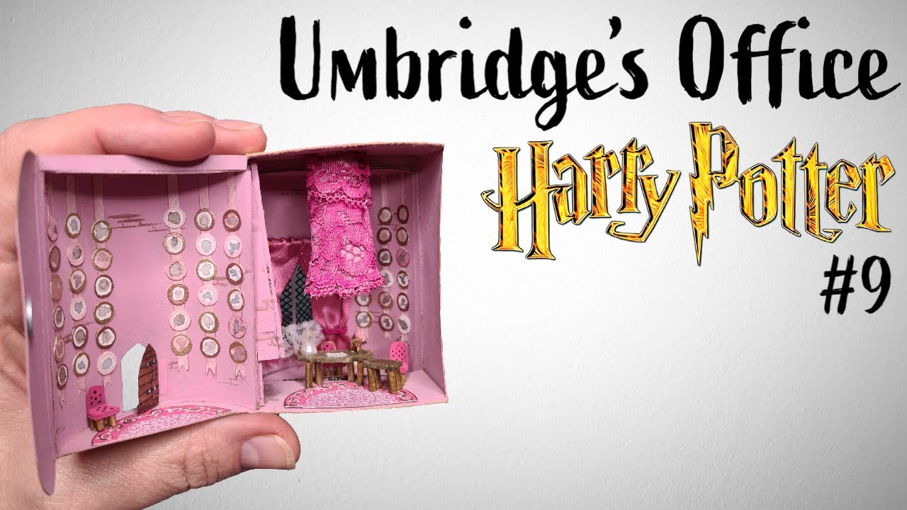 Delores Umbridge's Office | a Harry Potter Matchbox Diorama | Harry Potter miniature
