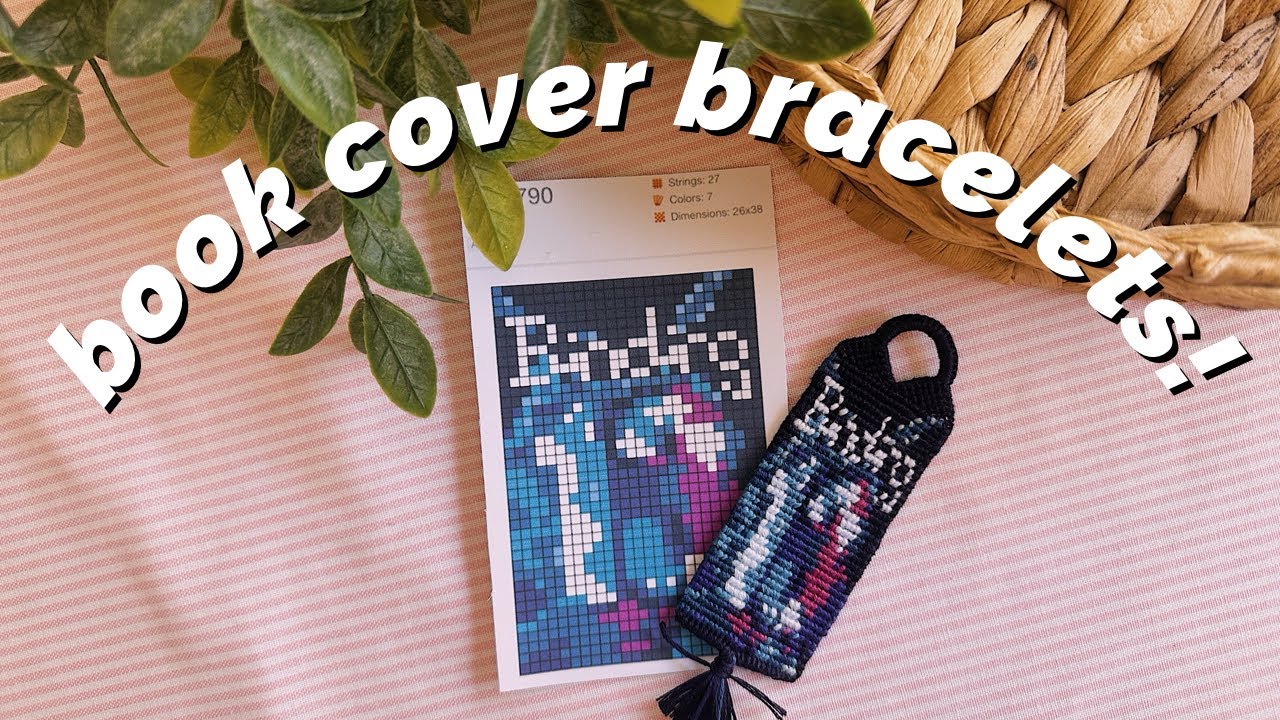 i made bracelet patterns out of book covers!!!